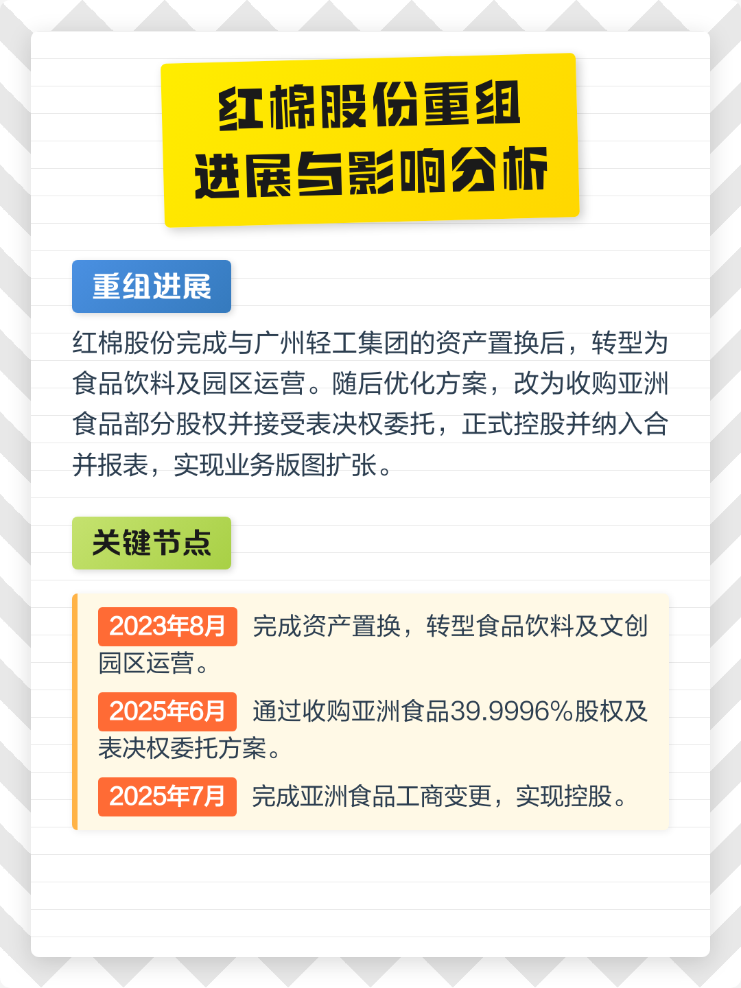 崇左市食品资产重组(食品资产重组案例)